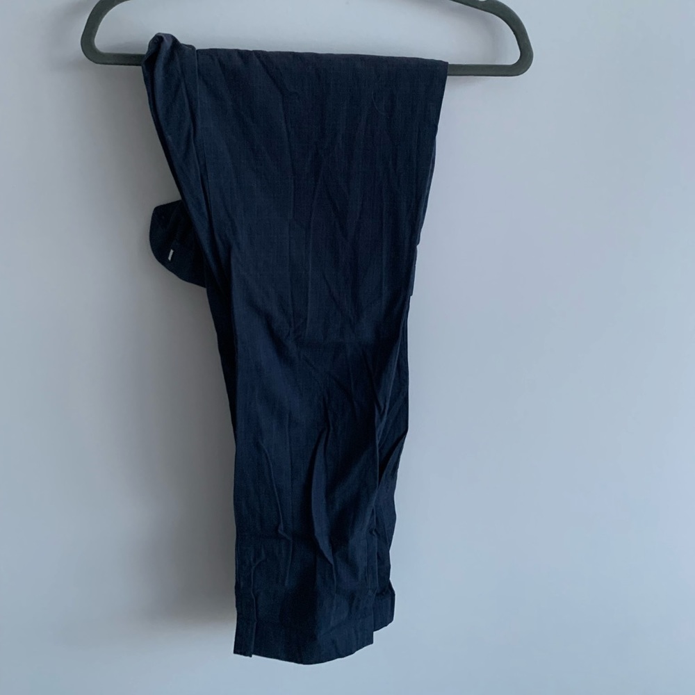 NEXT men’s tailored dress pant. Dark blue with thin square detailing